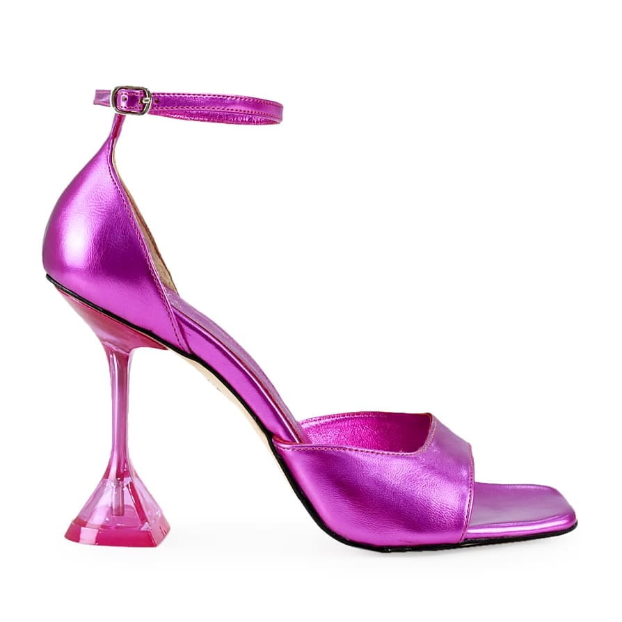 SANDALE DAMA ANNY PINK LEATHER