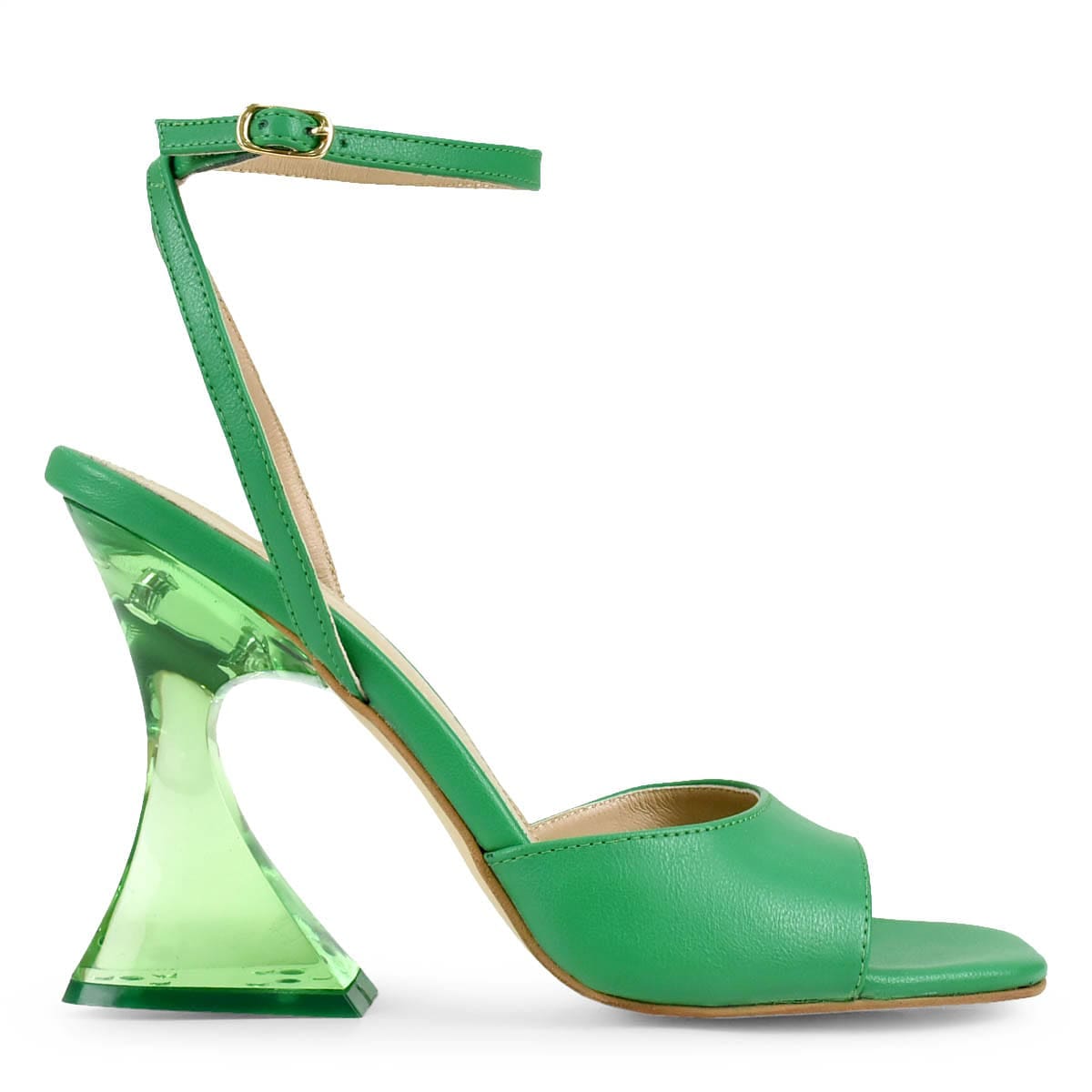 SANDALE DAMA CRISTAL GREEN
