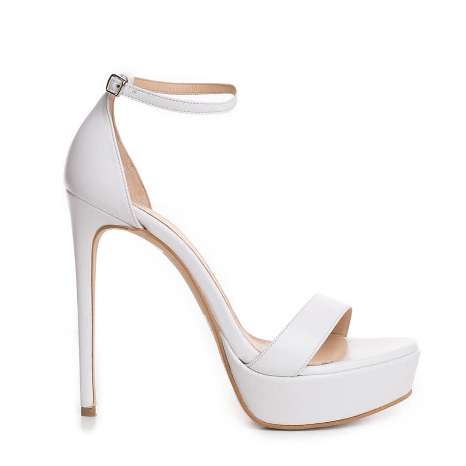 SANDALE DAMA AHIGH WHITE SOFI
