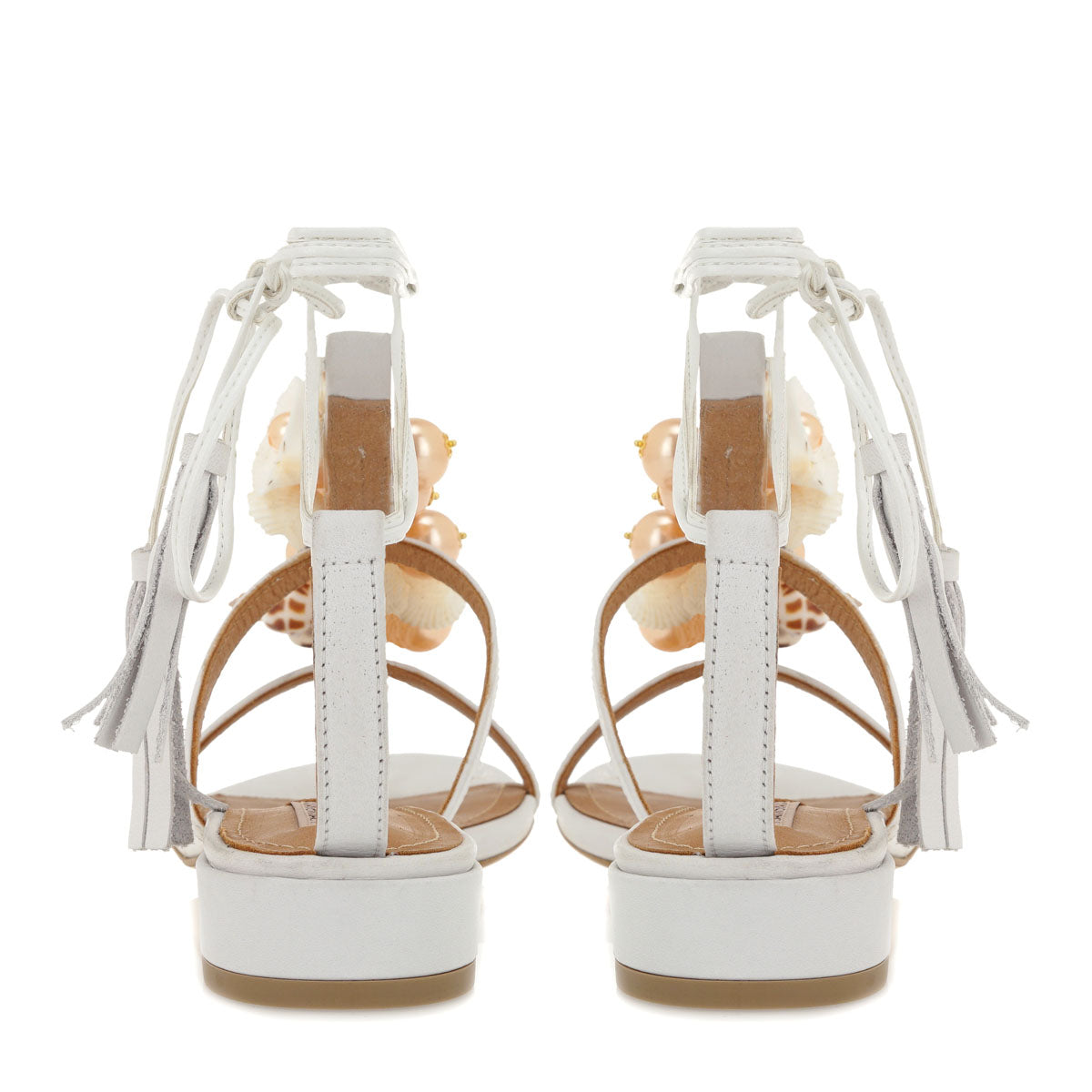 SANDALE DAMA PEARL WHITE