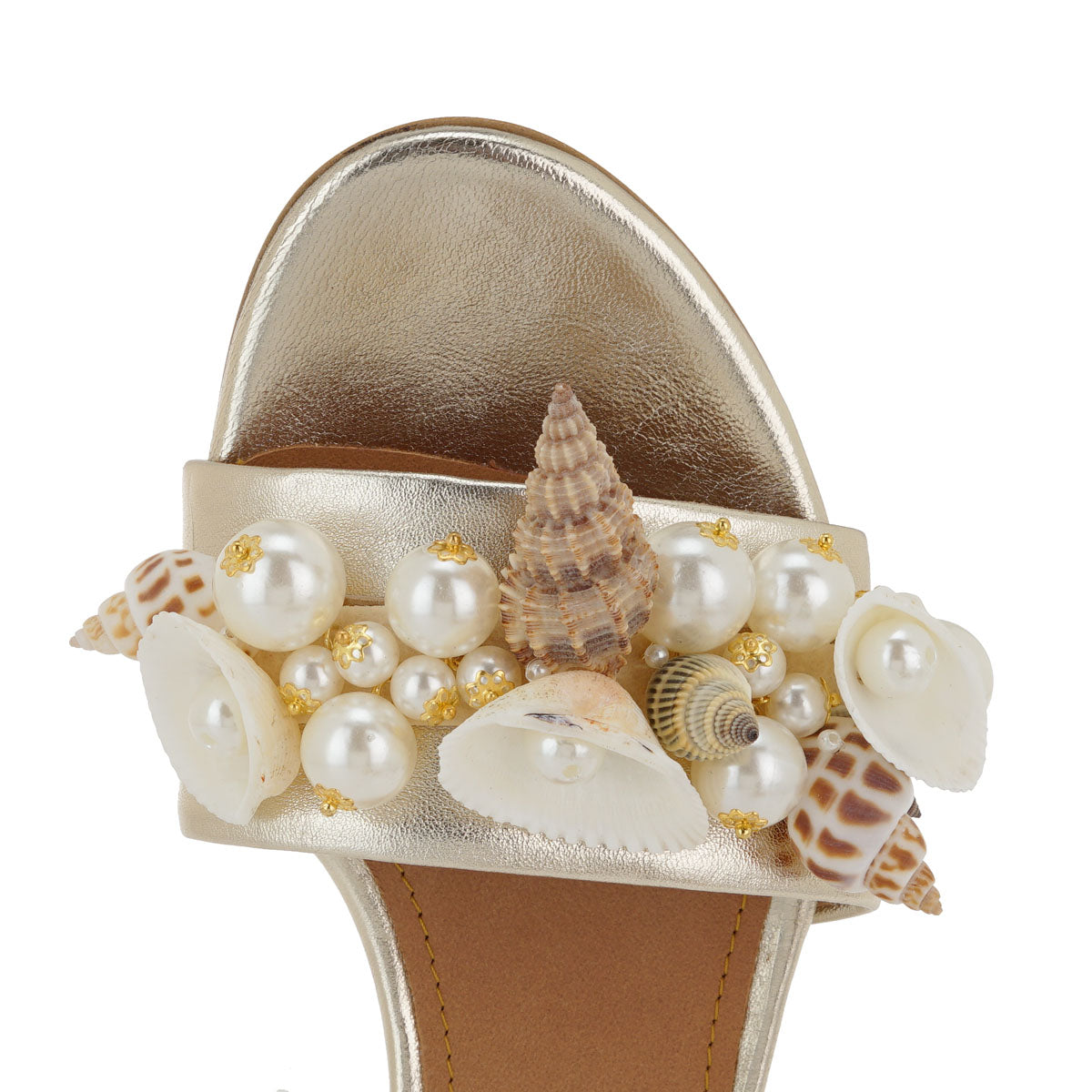 SANDALE DAMA FLAP GOLD