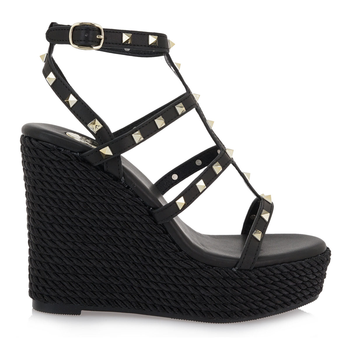 PLATFORME DAMA BLACK SHINE