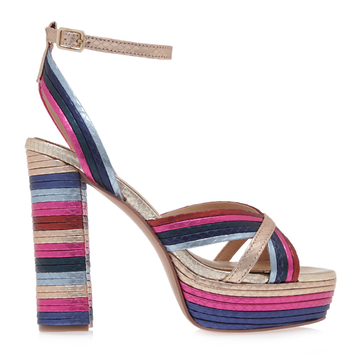 SANDALE DAMA ANNE MULTICOLOR