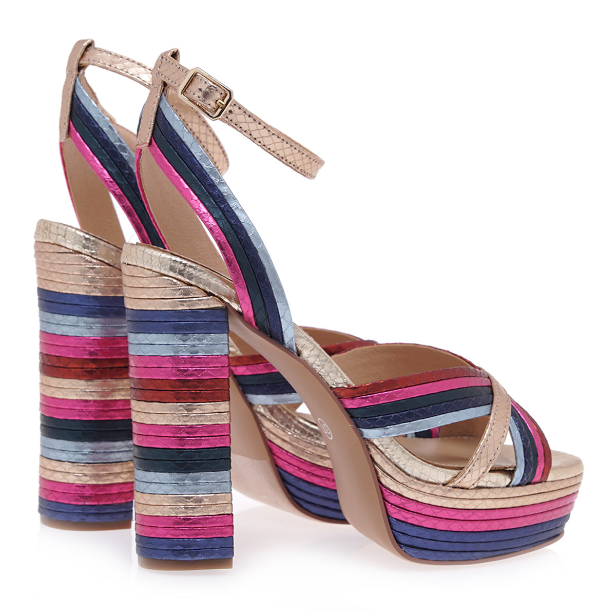 SANDALE DAMA ANNE MULTICOLOR