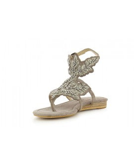 SANDALE DAMA ALMA FLAT NUDE