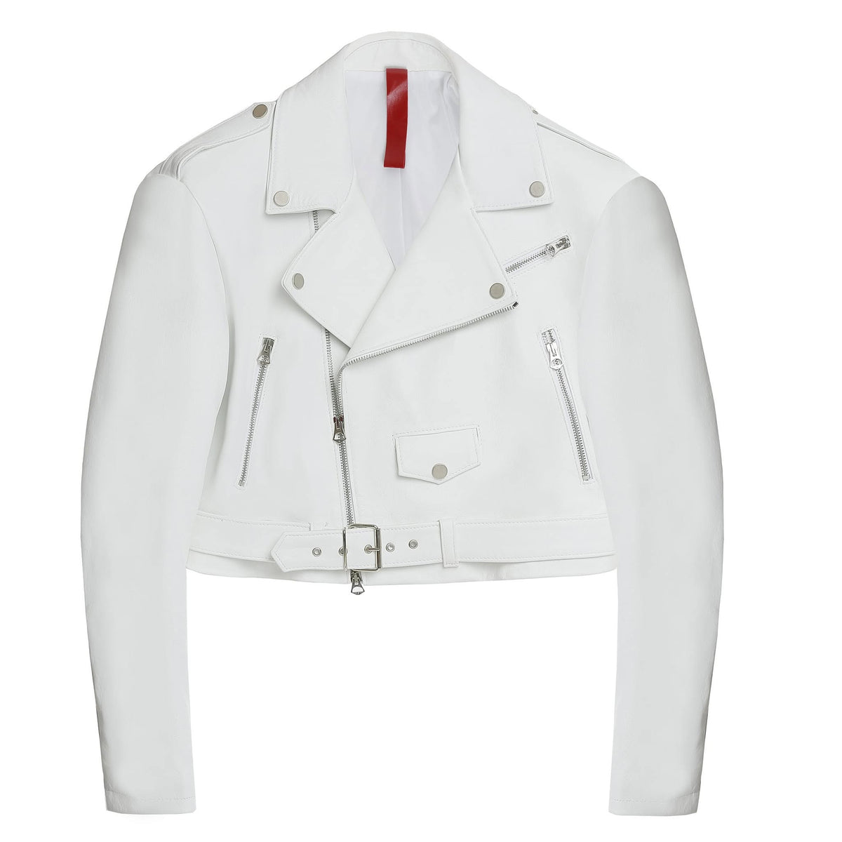 GEACA DIN PIELE NATURALA WHITE
